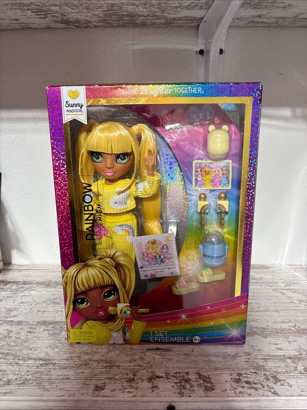 Madison Yellow Fashion Doll with Pastel Accessories